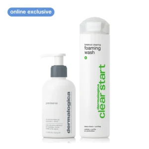 acne clearing double cleanse set (2 full size)